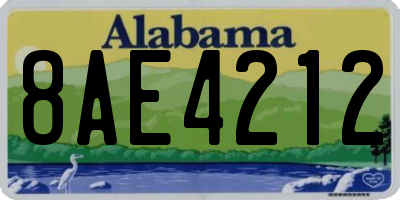 AL license plate 8AE4212
