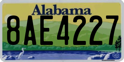 AL license plate 8AE4227