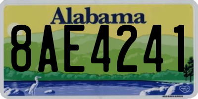 AL license plate 8AE4241