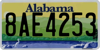 AL license plate 8AE4253