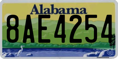 AL license plate 8AE4254