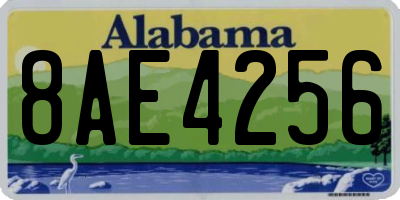 AL license plate 8AE4256