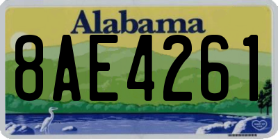 AL license plate 8AE4261