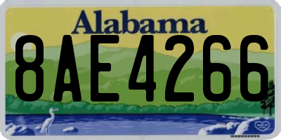 AL license plate 8AE4266