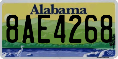 AL license plate 8AE4268
