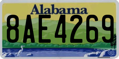 AL license plate 8AE4269