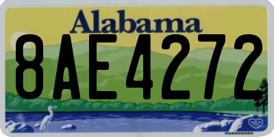 AL license plate 8AE4272