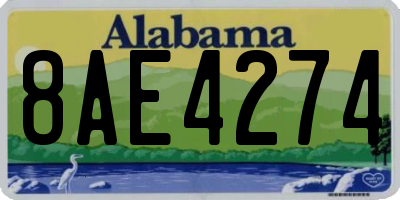 AL license plate 8AE4274