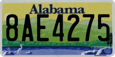 AL license plate 8AE4275