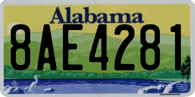 AL license plate 8AE4281
