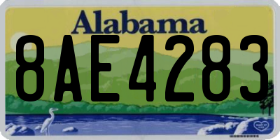 AL license plate 8AE4283