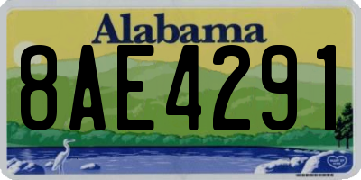 AL license plate 8AE4291