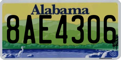 AL license plate 8AE4306