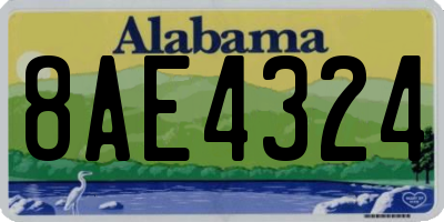 AL license plate 8AE4324