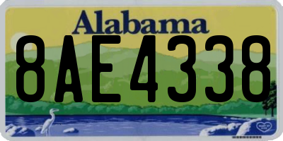 AL license plate 8AE4338
