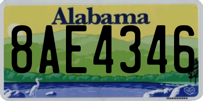 AL license plate 8AE4346