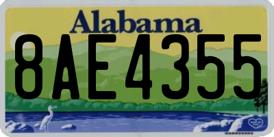 AL license plate 8AE4355