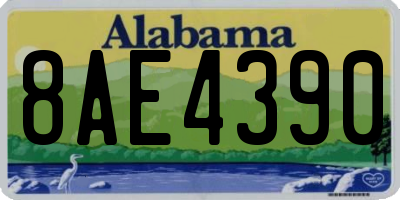AL license plate 8AE4390