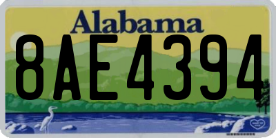 AL license plate 8AE4394