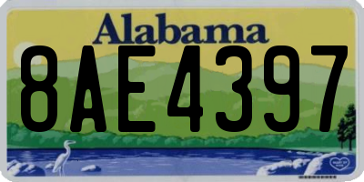 AL license plate 8AE4397