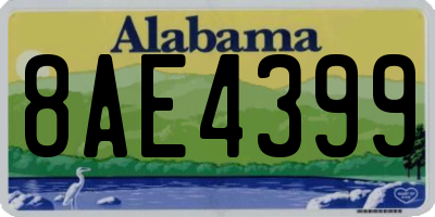 AL license plate 8AE4399
