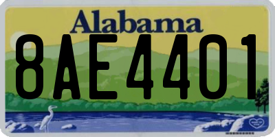 AL license plate 8AE4401