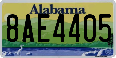 AL license plate 8AE4405