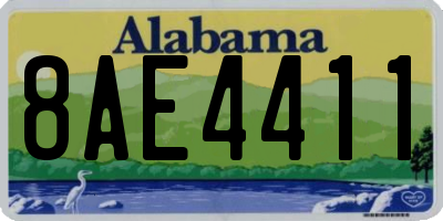 AL license plate 8AE4411