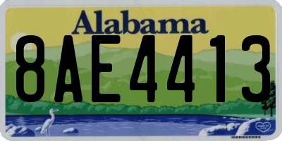 AL license plate 8AE4413