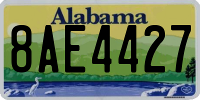 AL license plate 8AE4427