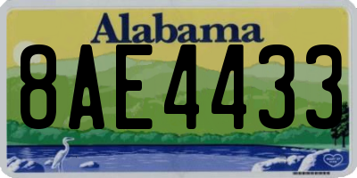 AL license plate 8AE4433