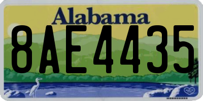 AL license plate 8AE4435