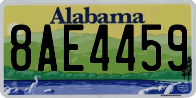 AL license plate 8AE4459