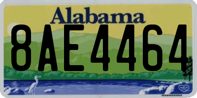 AL license plate 8AE4464