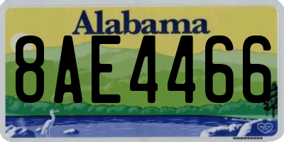 AL license plate 8AE4466