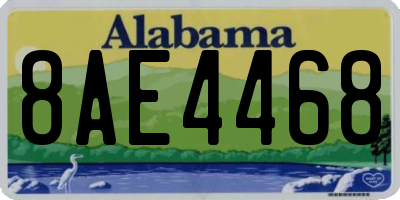 AL license plate 8AE4468