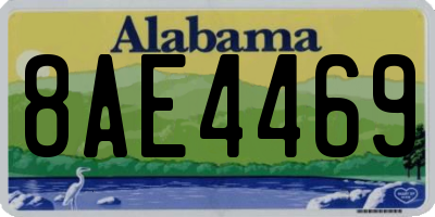 AL license plate 8AE4469