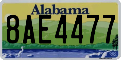 AL license plate 8AE4477