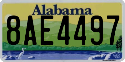 AL license plate 8AE4497