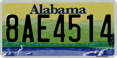 AL license plate 8AE4514