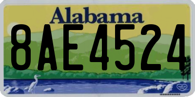 AL license plate 8AE4524