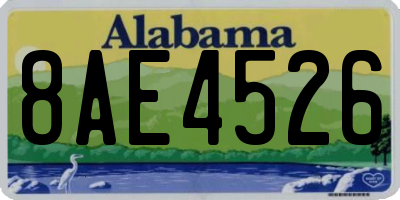 AL license plate 8AE4526