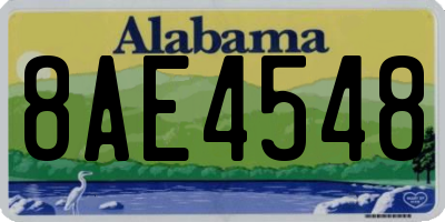 AL license plate 8AE4548