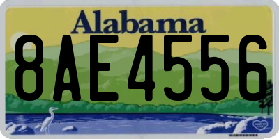 AL license plate 8AE4556