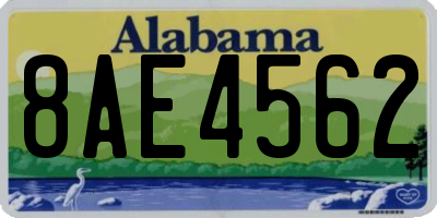 AL license plate 8AE4562