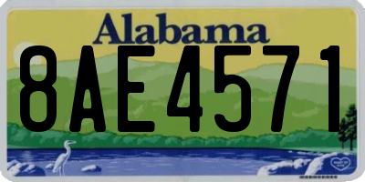 AL license plate 8AE4571