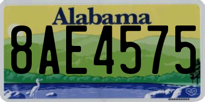 AL license plate 8AE4575
