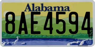 AL license plate 8AE4594