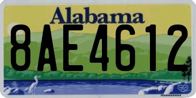 AL license plate 8AE4612