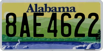 AL license plate 8AE4622